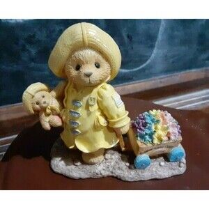 Cherished Teddies Joyce "Plant a Rainbow And Watch it Grow" Bear in Raincoat